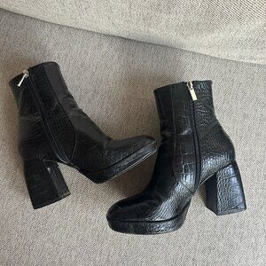 ASOS Black Croc Boots